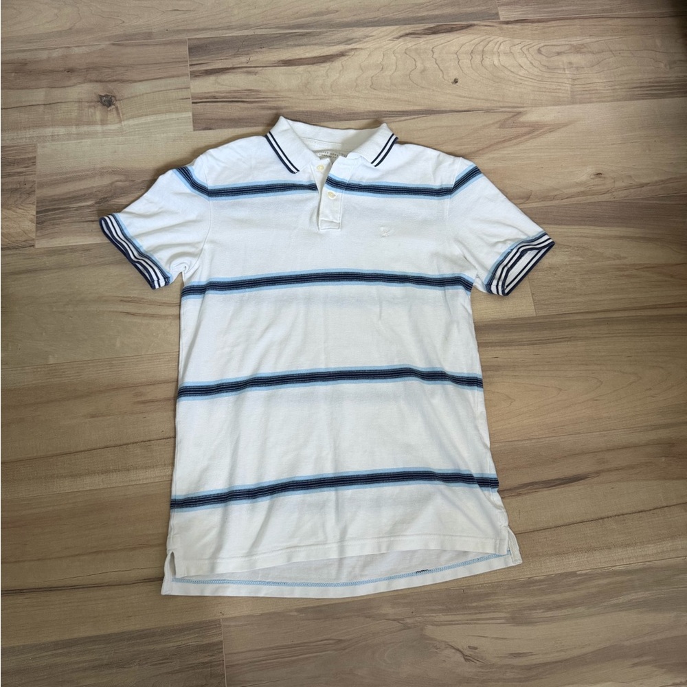 American Eagle Outfitters White Super Soft Polo
